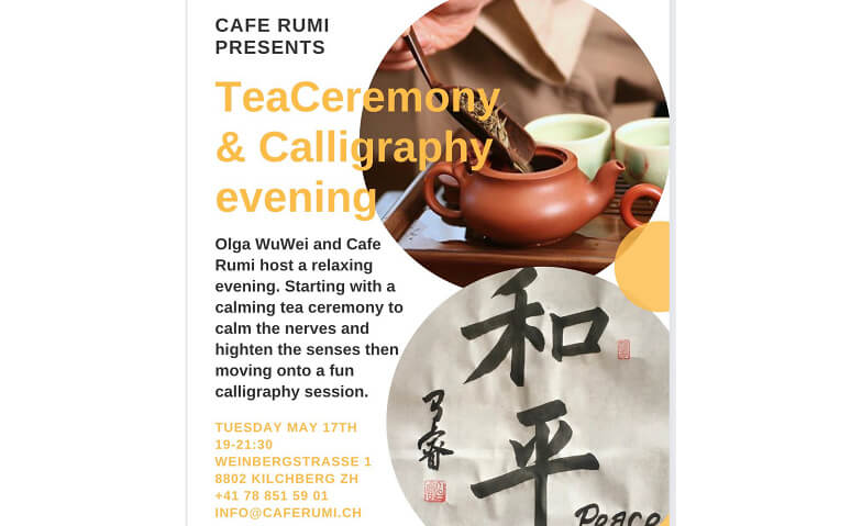 TeaCeremony & Calligraphy evening Cafe Rumi, Kilchberg Tickets
