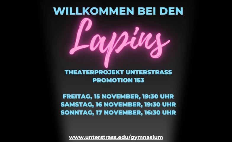 Event-Image for 'Willkommen bei den Lapins! - Theaterproduktion Prom.153'