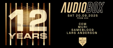Event-Image for 'AUDIOBOX - 12 JAHRE JUBILÄUM'