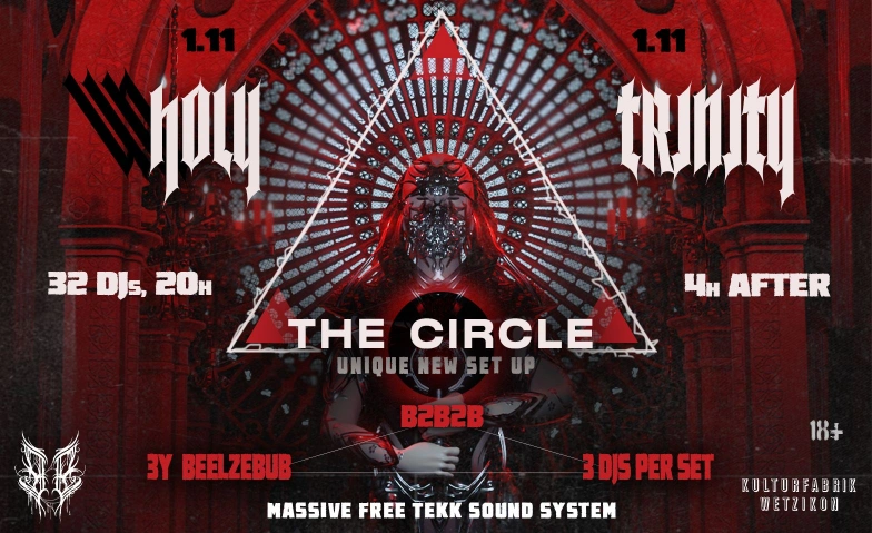 BEELZEBUBS UN/HOLY TRINITY  ["THE CIRCLE"] KULTI, Zürcherstrasse 42, 8620 Wetzikon Billets
