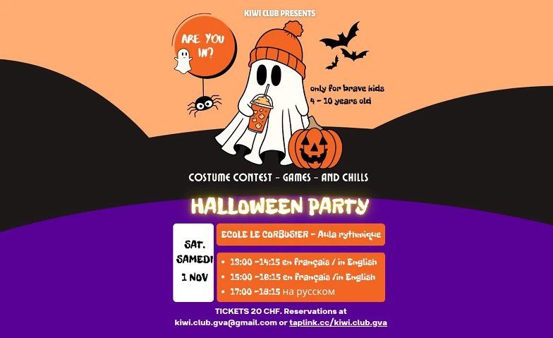 Halloween Party 17:00-18:15 (russe) Tickets