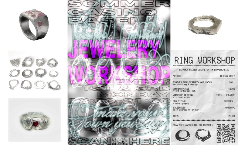 Schmuckgestaltung im Sommercasino mit Noah Giger Sommercasino Basel, M&uuml;nchensteinerstrasse 1, 4052 Basel Tickets