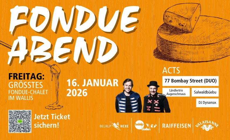 Fondue Abend Belalp Hexe Billets