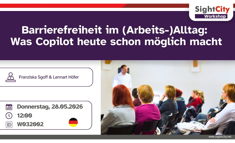 Barrierefreiheit: Copilot im (Arbeits-)Alltag Billets