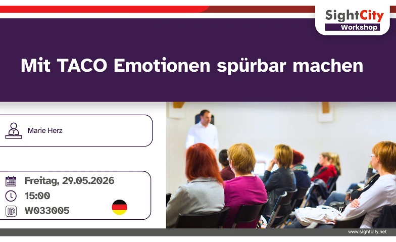 Mit TACO Emotionen sp&uuml;rbar machen Billets