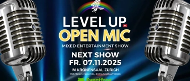Event-Image for 'Level Up Open Mic Show Zürich Mixed Show Musik & Comedy'