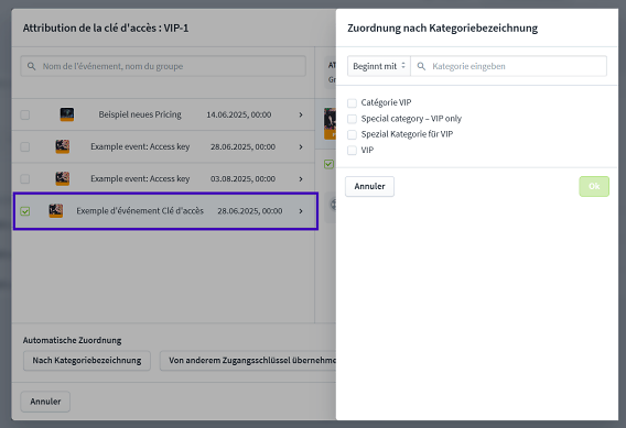 Zugangsschlüssel 2025 CH FR 11