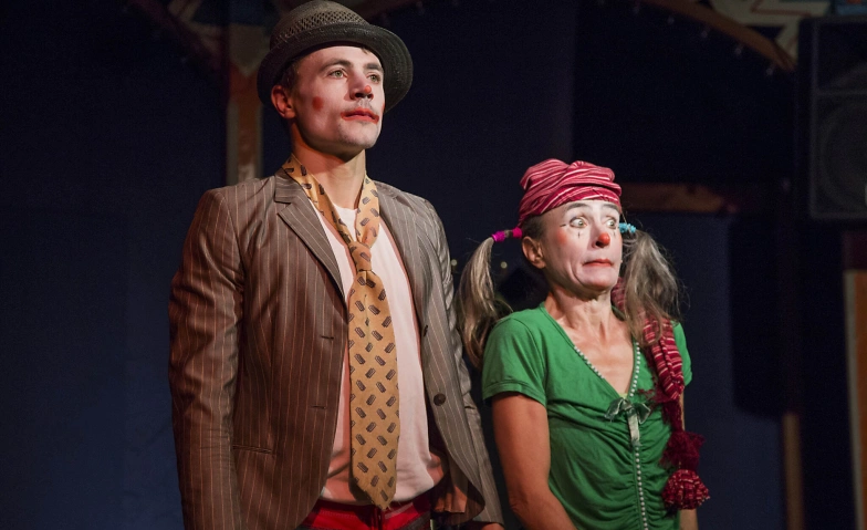 Zwei Clowns beim Festmahl Tickets